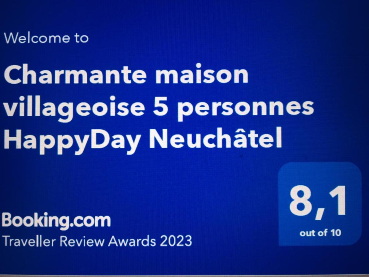 Charmante Maison Villageoise 5 Personnes Happyday Neuchatel Saint-Blaise Exteriör bild